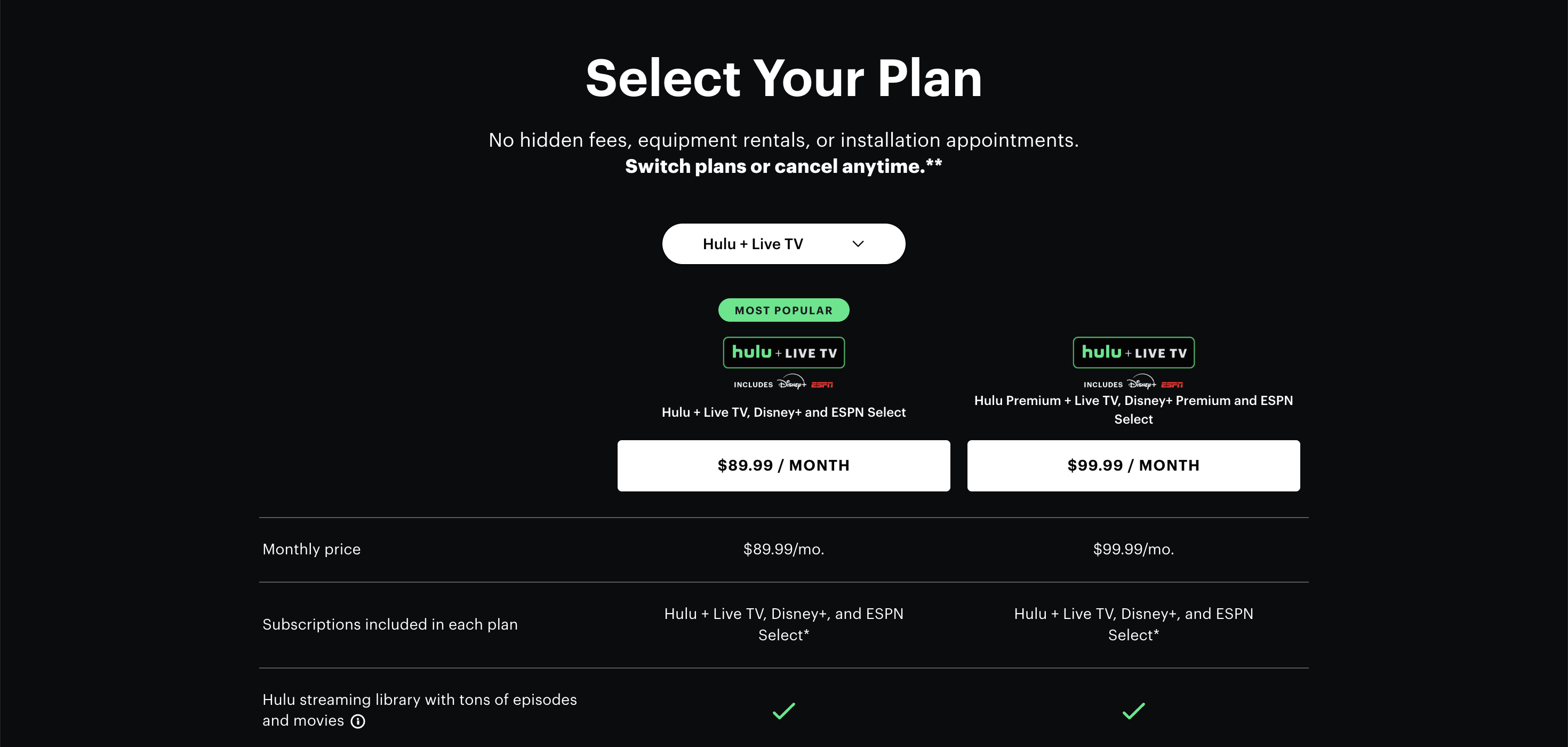 Hulu promo code example