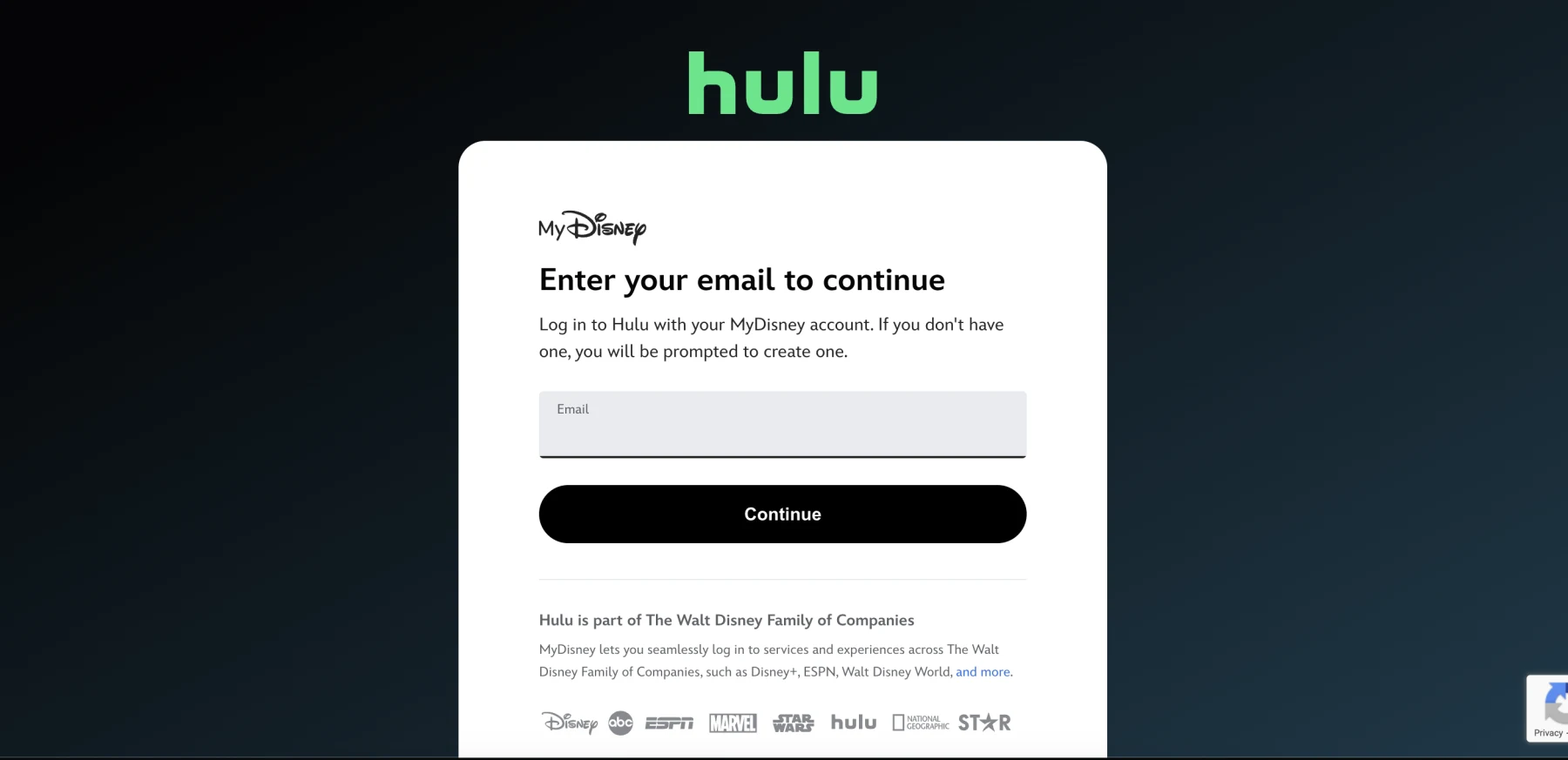 Hulu promo code example