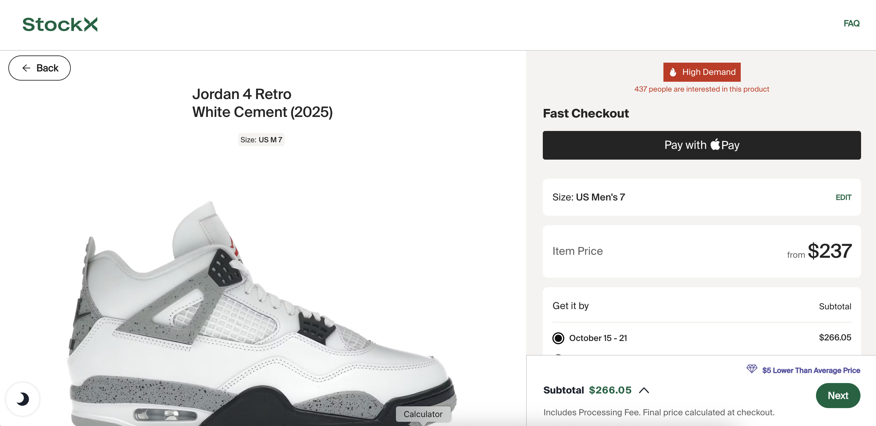 StockX promo code example